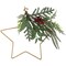 Northlight Mixed Pine Foliage and Berries Star Hanging Christmas Ornament - 11"